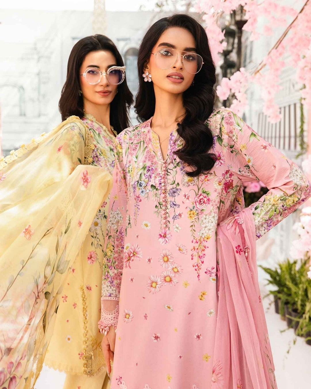 3 Piece Stitched Embroidered Lawn Suit From Maria.B By M.Prints Eid Edit Collection'25 - 02