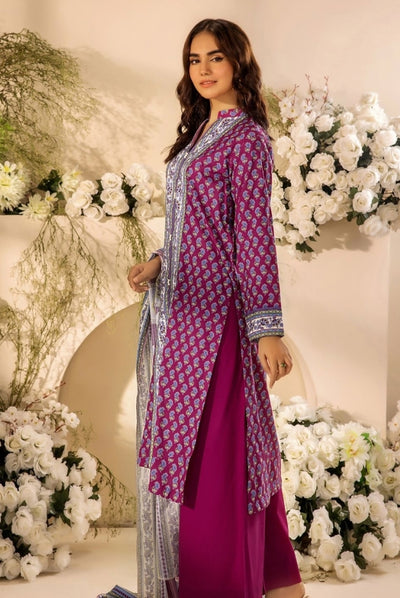 3 Piece Stitched Digital Printed Doria Cambric Suits From Safwa By Koka - 02