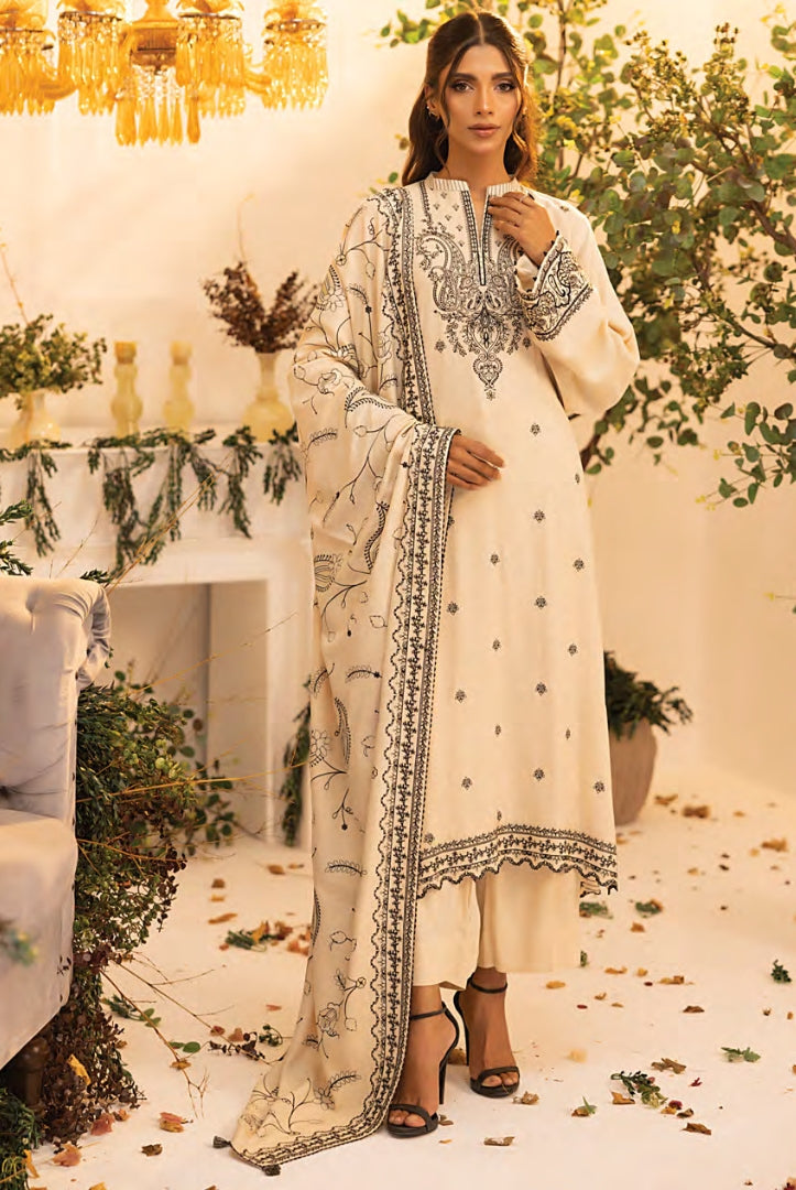 3 Pc Stitched Embroidered Winter Suits Collection By Lakhany - 02