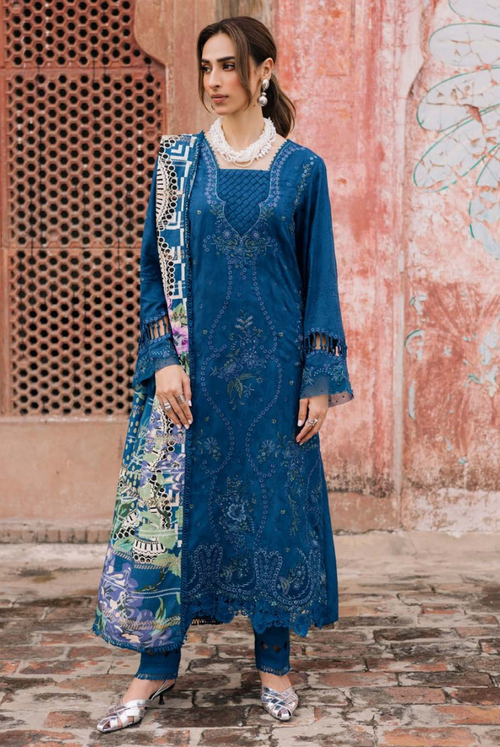 3 Piece Stitched Maya by Nureh Embroidered Self Linen Jacquard NU25MYA - NW-102