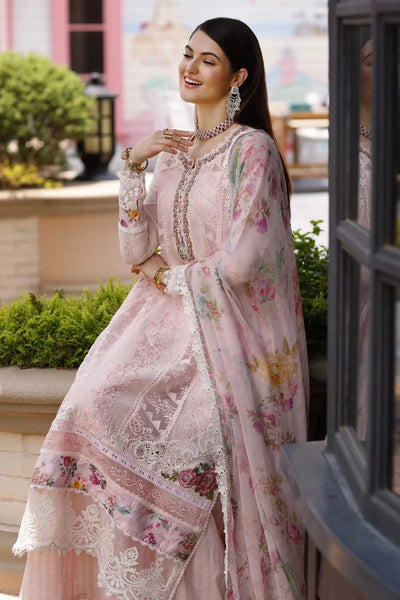 Noor By Sadia Asad Handwork Schiffli Laserkari '23 3 Piece Stitched Suit - Sial