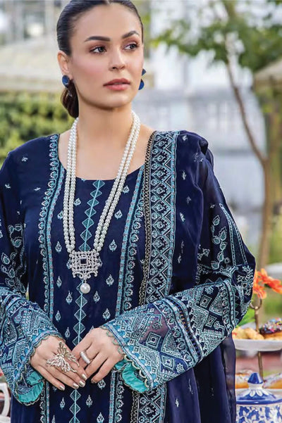 3 Piece Eshaisha Festive Lawn Embroidered Collection - 08