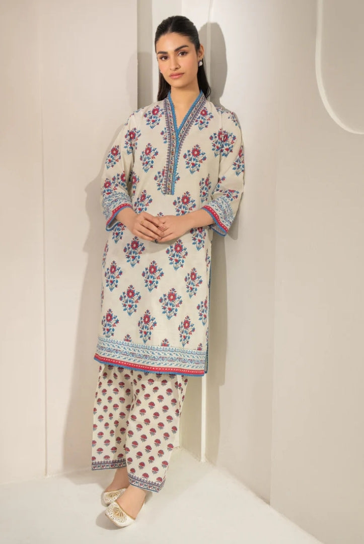 2 Pc Stitched Printed Lawn Suit By Limelight Summer Collection - 23