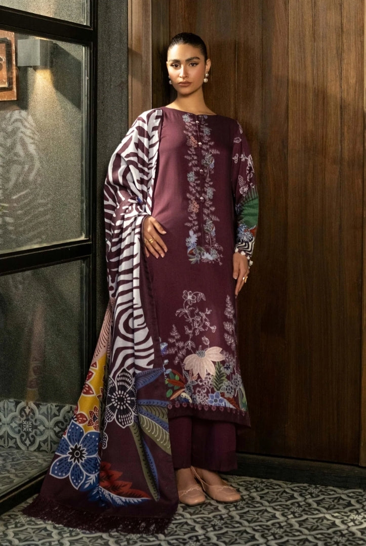 3 Piece Stitched Printed Linen Suit From M.Basics By Maria.B Collection - 23