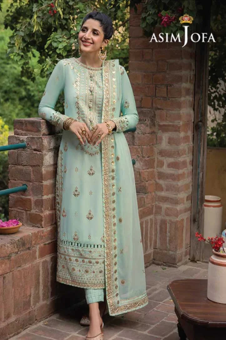 Asim Jofa Shadow Work 3Piece Stitched Suit – 19