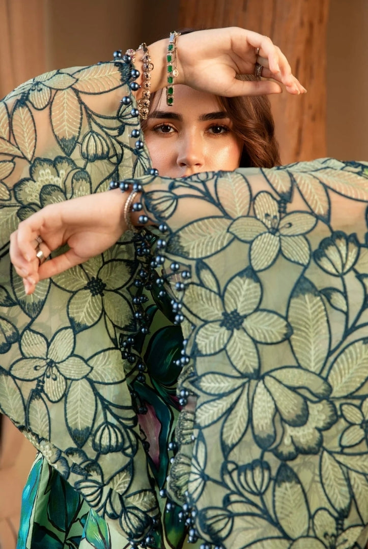 3 Piece Stitched Printed Lawn Suit From Maria.B M.Prints Spring Summer'25 Collection - 24