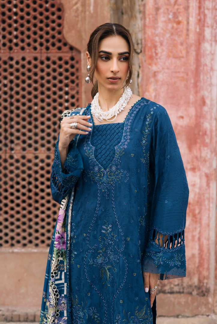 3 Piece Stitched Maya by Nureh Embroidered Self Linen Jacquard NU25MYA - NW-102