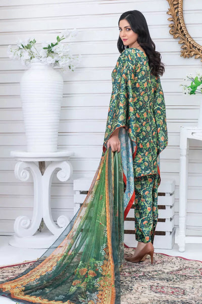 3 Piece Stitched Suit By Mizaaj Silkiya - 01