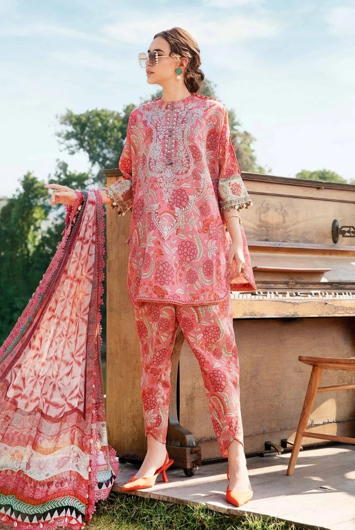 3 Piece Stitched Printed Lawn Suit From Maria.B M.Prints Spring Summer'25 Collection - 26