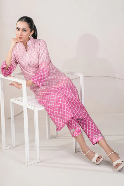 2 Pc Stitched Printed Lawn Suit By Limelight Summer Collection - 26