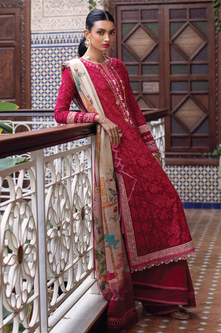 3Piece Stitched Suit By Farah Talib - ZEITOUN RED