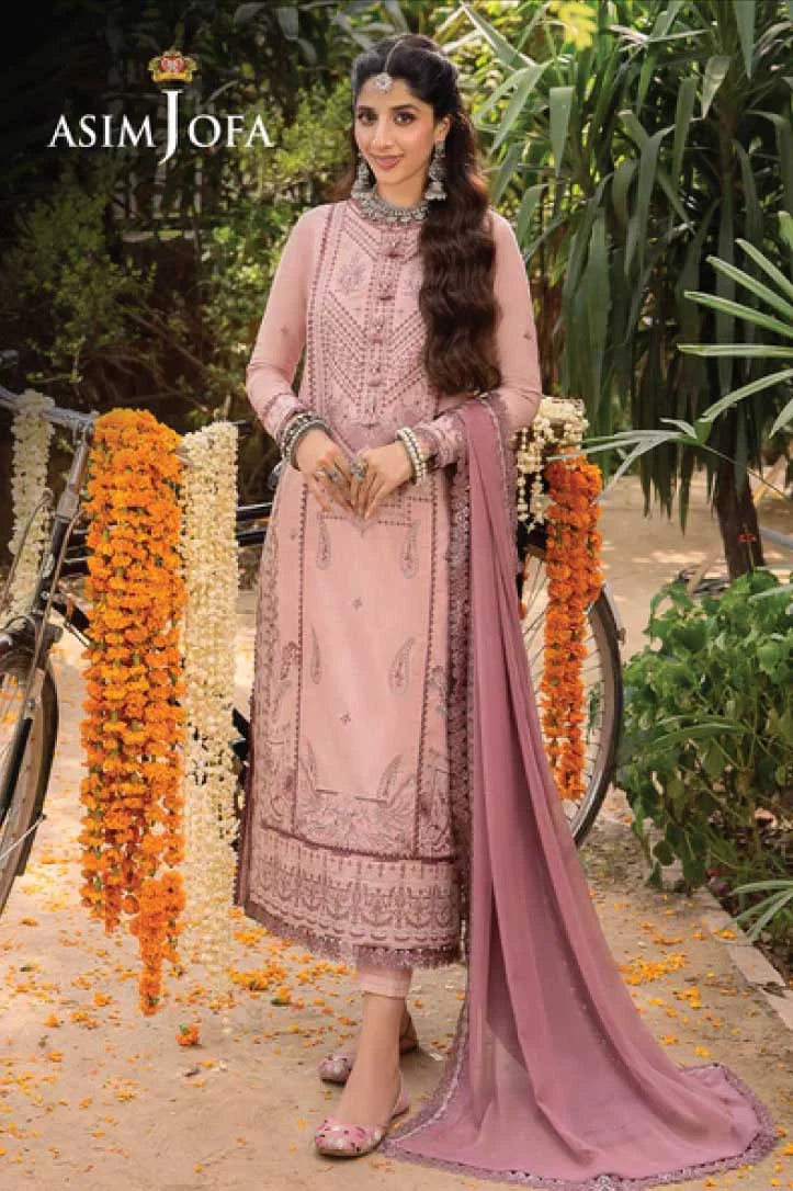 Asim Jofa Shadow Work 3Piece Stitched Suit – 22