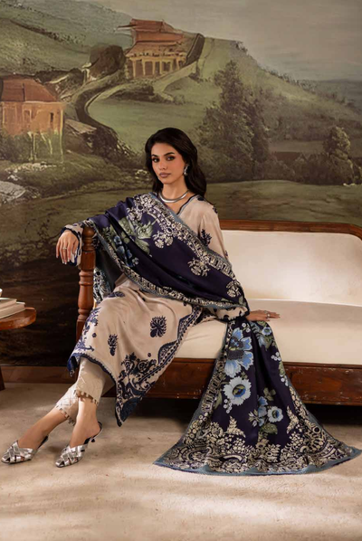 3 Piece Stitched Nureh Signature Printed Linen'25 SP-176