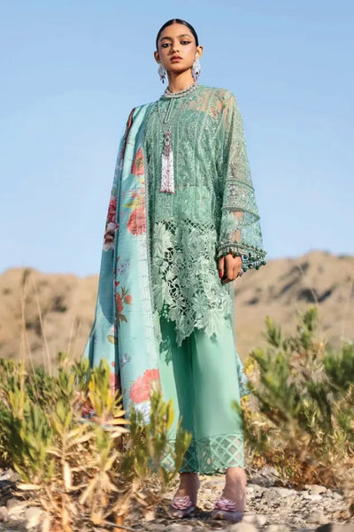 3 Piece Stitched Luxury Lawn Suit By Sana Safinaz - AN-00965