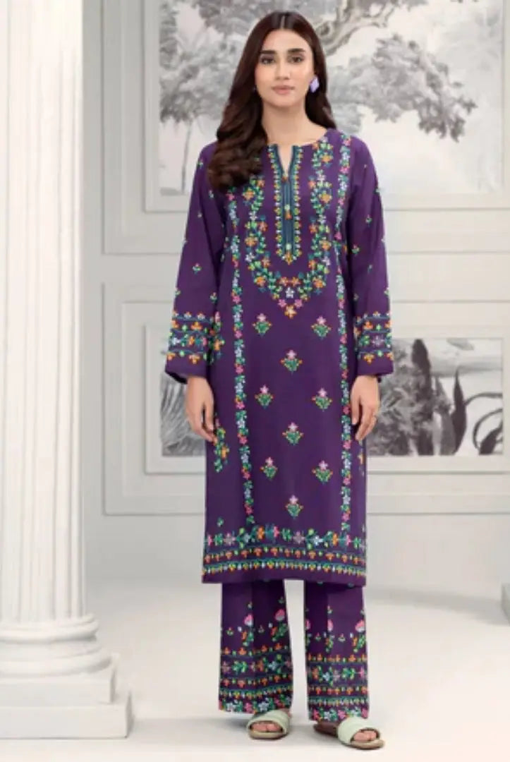 2 Pc Stitched Printed Khaddar Suit By Limelight Winter Collection - 38