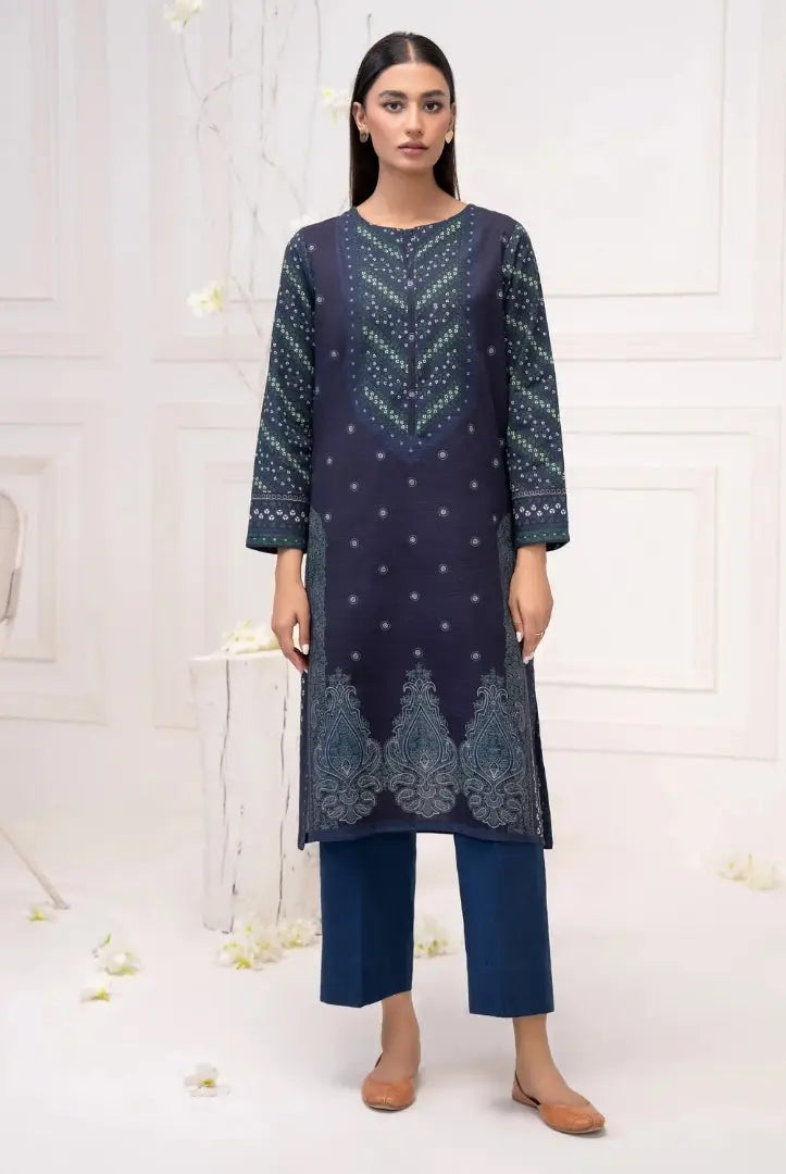 2 Pc Stitched Printed Khaddar Suit By Limelight Winter Collection - 43
