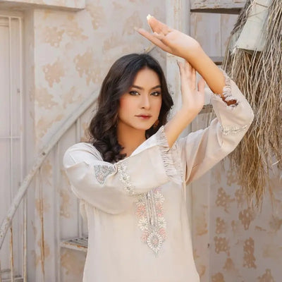 2 Piece Stitched Luxury Embroidered Suits Collection From Iqra By Anarkali - 08