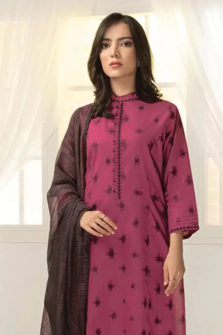 2 Piece Stitched Printed Lawn Suit By Limelight - 13