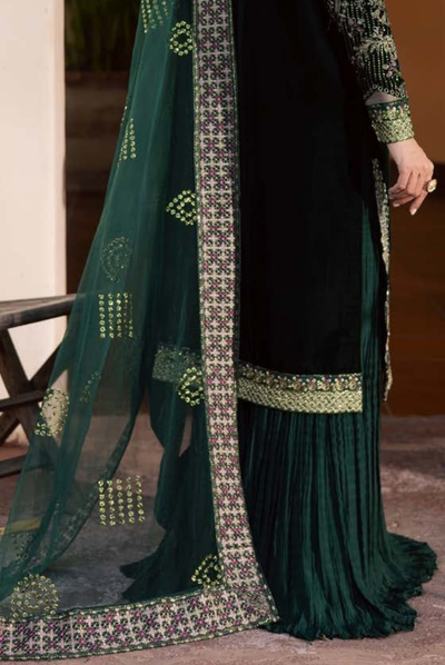 3 Piece Unstitched Velvet Embroidered Maya by Nurèh Wedding Edit Vol-II NU25MV NW-115