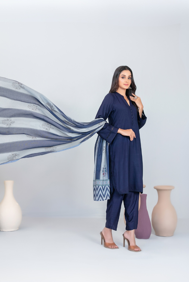 3 Piece Stitched FANCY SHAWL DIGITAL PRINT Asmera Collection'25 By Tawakkal D-5735