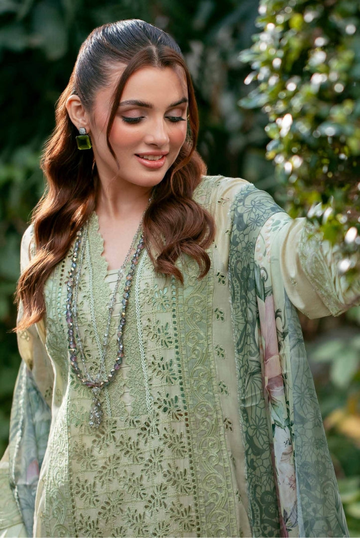 3 Piece Stitched Embroidered Lawn Suit | Adan's Libas Lawn By Khadija Sheikh'03 Collection - 03