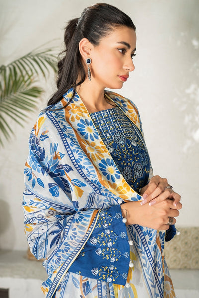 Sienna 3 Piece Stitched Lawn Suit Collection'24 By Muraad - ZALEA