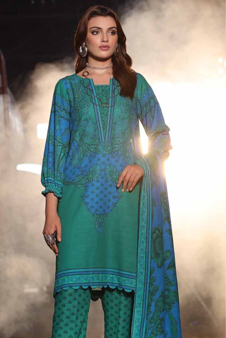 3 Piece Stitched Printed Khaddar Suit From Charizma C-Prints Vol-1 - 03