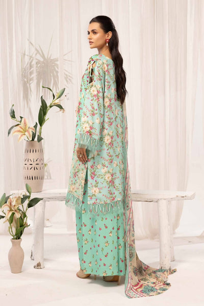 3 Piece Stitched Embroidered Digital Printed Suits Collection From Abeera By Johra - 03