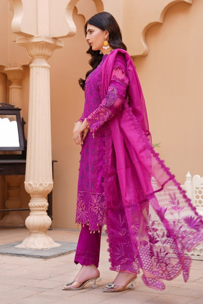 Qaus-e-Qaza 3 Piece Stitched Luxury Eid Lawn'24 Suit - ROOH