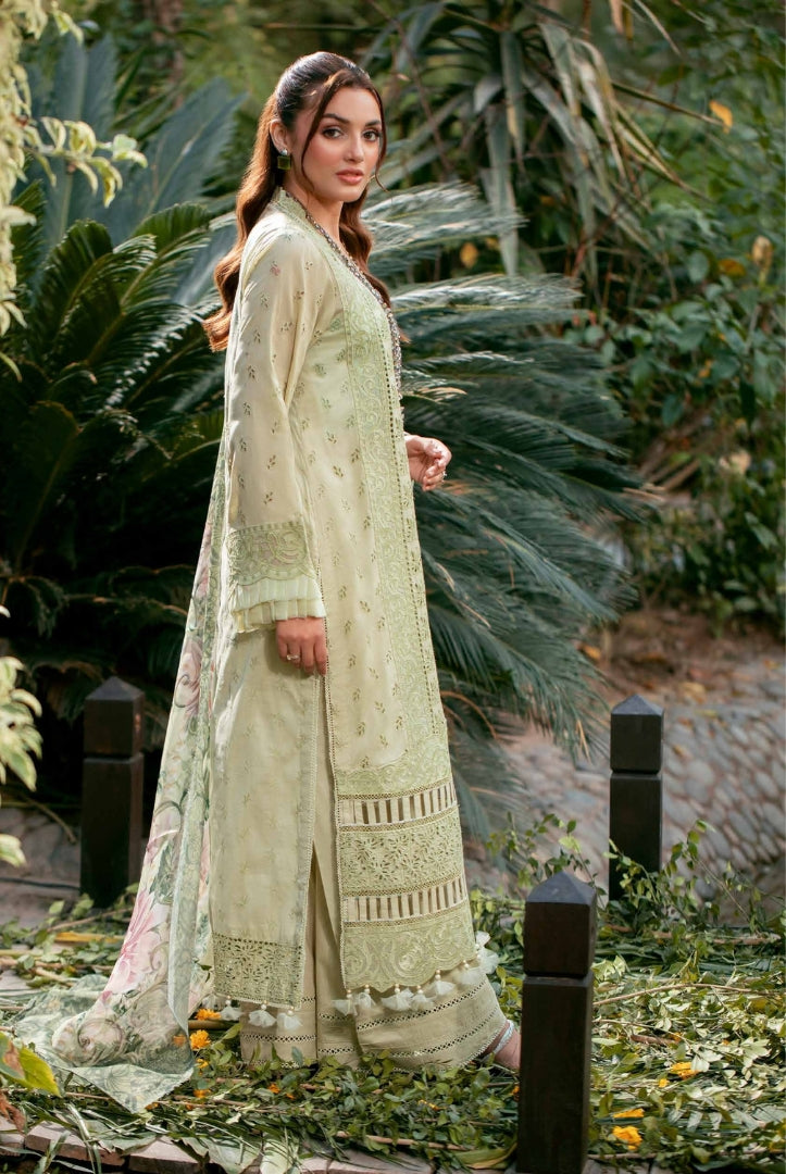 3 Piece Stitched Embroidered Lawn Suit | Adan's Libas Lawn By Khadija Sheikh'03 Collection - 03