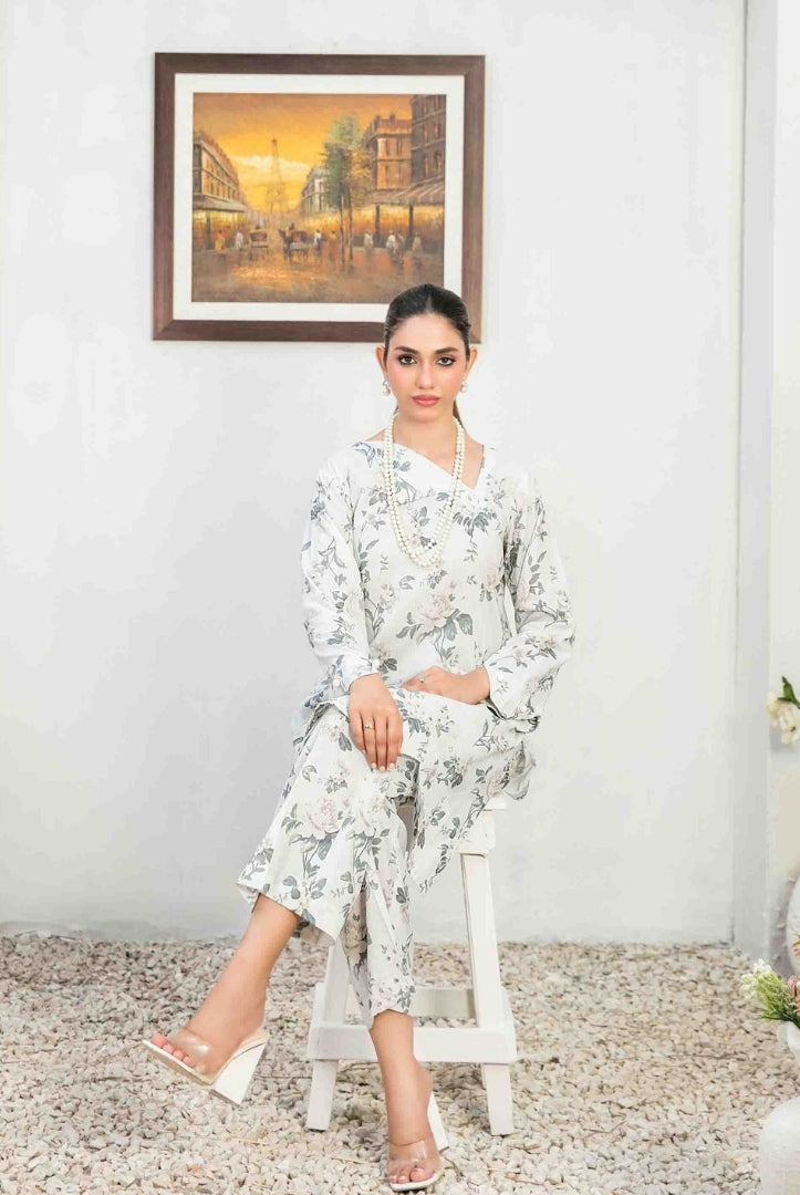 2 Piece Stitched Digital Printed Lawn Suit From Nada By Tawakkal - 03