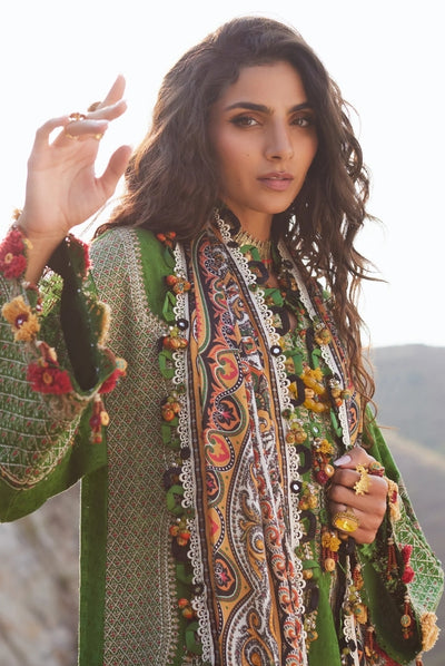 3 Piece Stitched Embroidered Suits From Elan Winter'24 Collection - CORA