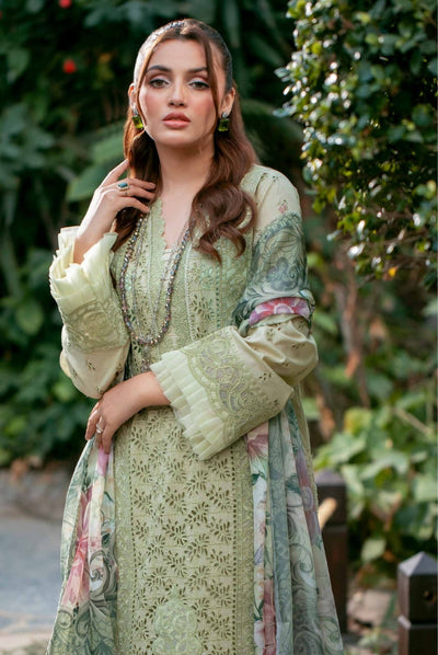 3 Piece Stitched Embroidered Lawn Suit | Adan's Libas Lawn By Khadija Sheikh'03 Collection - 03