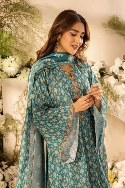 3 Piece Stitched Digital Printed Doria Cambric Suits From Safwa By Koka - 03