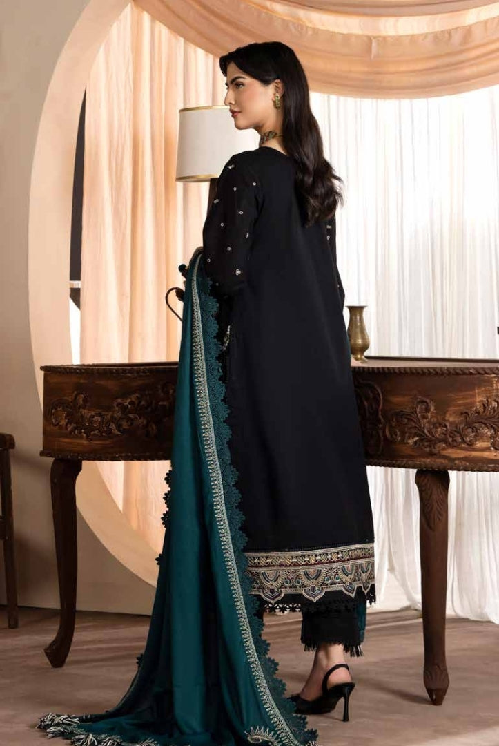 3 Piece Stitched Luxury Embroidered Winter Collection By Eshaisha - 03