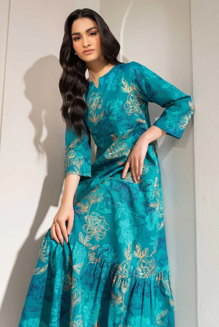 2 Pc Stitched Printed Lawn Suit By Limelight Summer Collection - 03