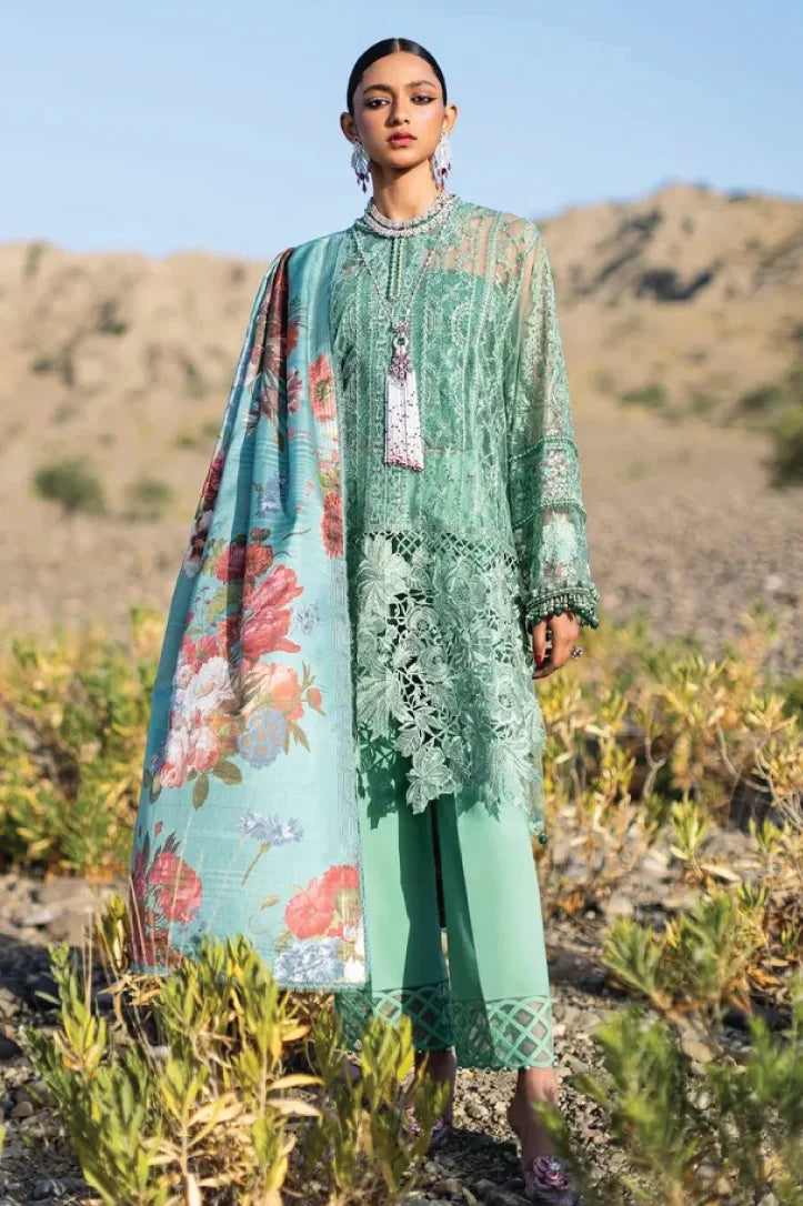 3 Piece Stitched Luxury Lawn Suit By Sana Safinaz - AN-00965