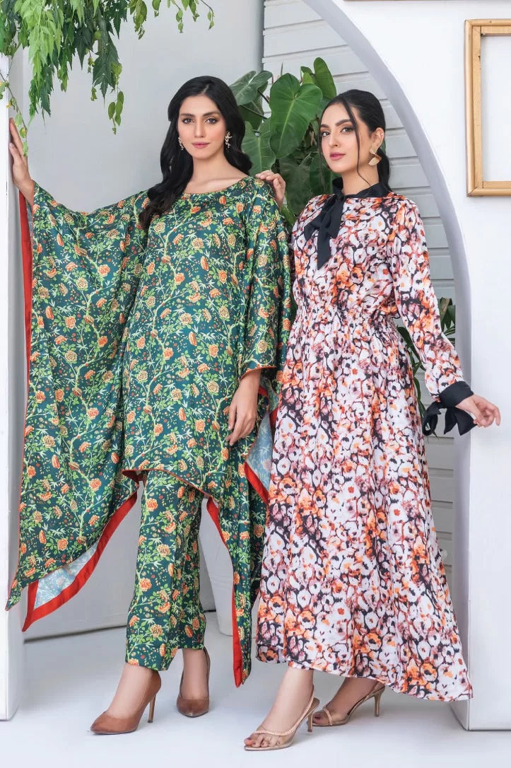 3 Piece Stitched Suit By Mizaaj Silkiya - 02