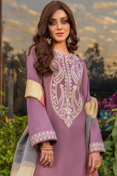 2 Piece Stitched Festive Pret Suit By Asim Jofa -  Grape Purple