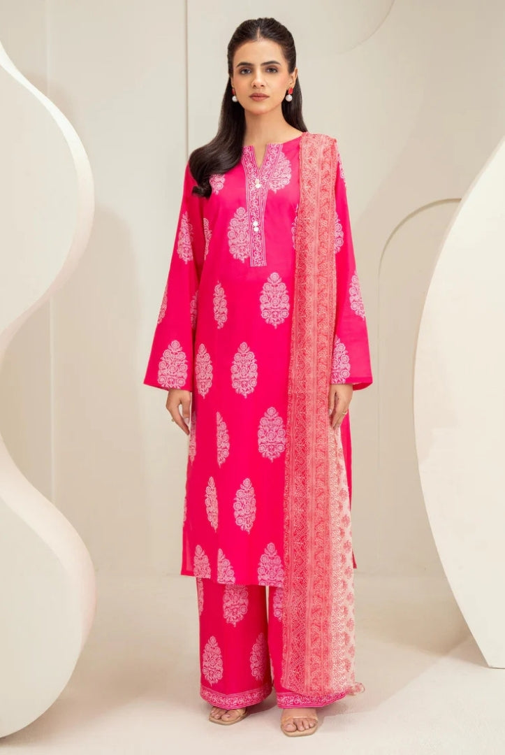 3 Pc Stitched Printed Lawn Suit By Limelight Summer Collection - 30