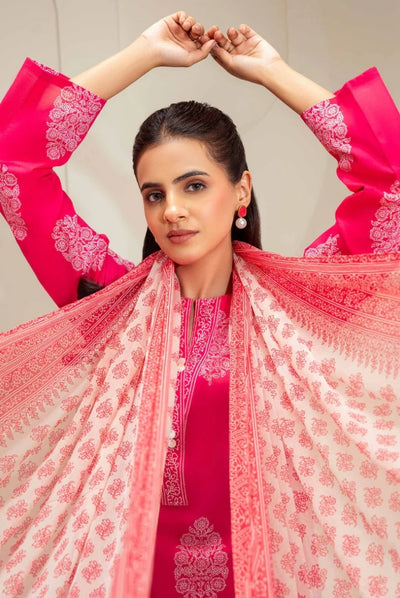 3 Pc Stitched Printed Lawn Suit By Limelight Summer Collection - 30