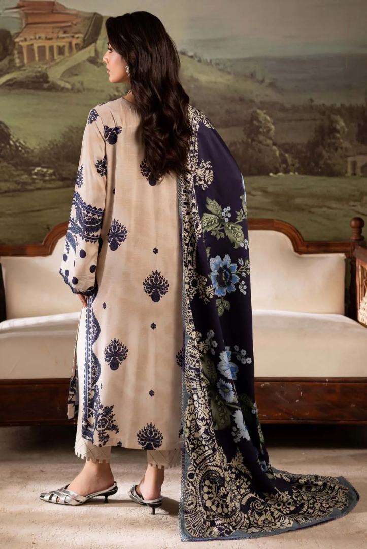 3 Piece Stitched Nureh Signature Printed Linen'25 SP-176