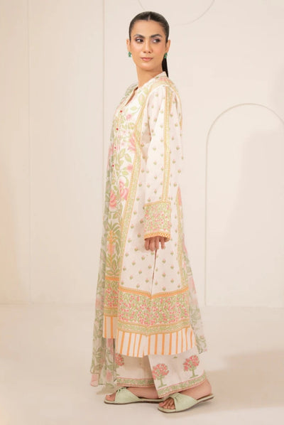 3 Pc Stitched Printed Lawn Suit By Limelight Summer Collection - 32
