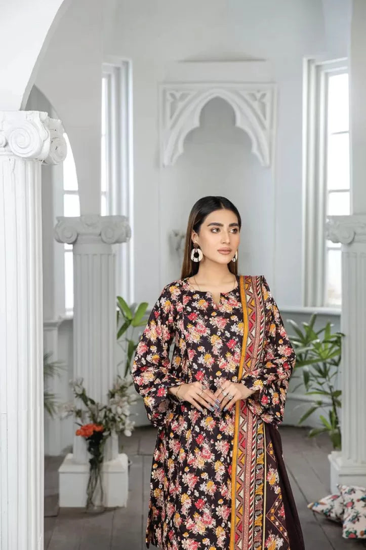 Johra Raiza 3 Piece Stitched Suit - 04