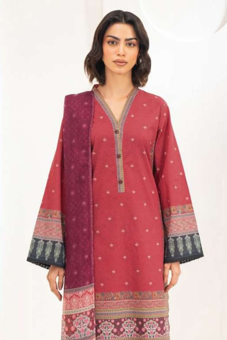 3 Pc Stitched Printed Lawn Suit By Limelight Summer Collection - 34