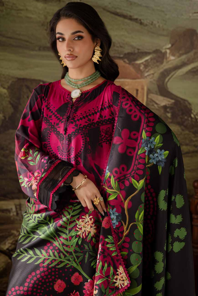 3 Piece Stitched Nureh Signature Printed Linen'25 SP-177