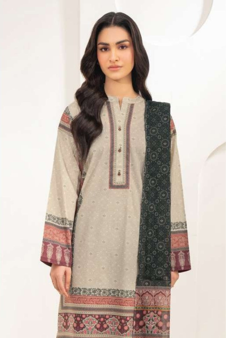 3 Pc Stitched Printed Lawn Suit By Limelight Summer Collection - 35