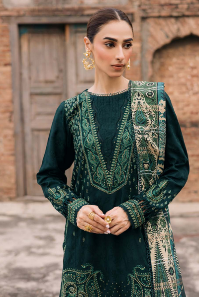 3 Piece Stitched Maya by Nureh Embroidered Self Linen Jacquard NU25MYA - NW-103