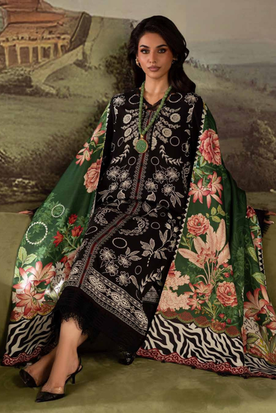 3 Piece Stitched Nureh Signature Printed Linen'25 SP-178