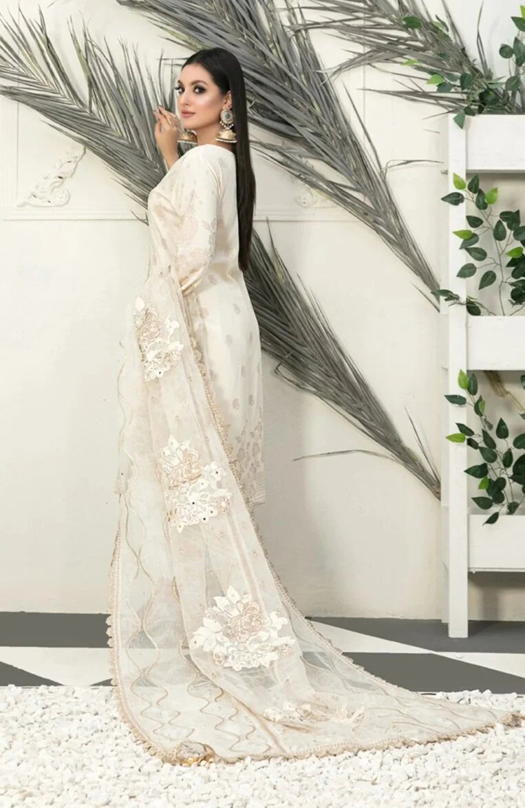 3 Piece Stitched Karandi Banarsi Suit Safiya By Tawakkal - 04